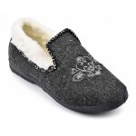 Pantoufle charentaise femme hiver d869 gris