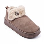 Pantoufles charentaises montantes mu10162 marron