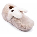 Pantoufles enfant animaux 3d ultra douces mb732831 beige