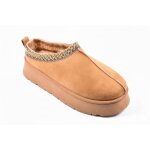 Pantoufles femme hiver mule style scandinave md9769 camel