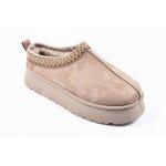 Pantoufles femme hiver mule style scandinave md9769 taupe