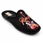 Pantoufle homme mule fantaisie photoprint mu99919 rock
