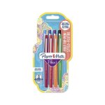 Paper mate lot de 8 stylos flair - pointe moyenne - coloris assortis