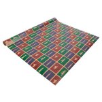 Papier cadeau sigel - gp122 - papier cadeau de noel cut - out style rouge vert violet 5 m x 50 cm