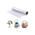 Papier cadeau transparent 40cmx30m papier transparent emballage cellophane rouleau plastique transparent ...