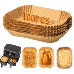 Papier cuisson air fryer 100 pcs papier sulfuris� air fryer accessoires pour double stack xl sl400eu ...