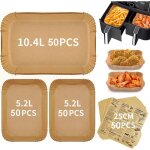 Papier cuisson - marsee - 200 pi�ces cuisson paper liner - 10. 4l et dual zone 5. 2l papier sulfuris� ...