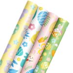Papier demballage cadeau de p�ques papier demballage � motifs de p�ques