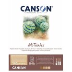 Papier  dessin - canson - mi - teintes - bloc 20 feuilles 24x32 - 160g / m - nuances marron