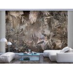 Papier peint 350x256cm d�coration murale xxl poster tableaux muraux tapisserie trompe loeil jungle feuilles ...