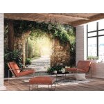 Papier peint 3d effet dcoration murale poster tableaux muraux tapisserie photo trompe loeil nature pergola ...