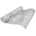 Papier peint 3d - vidaxl - floral - gris - tissu intissé - 10 x 053 m Papier peint 3d - vidaxl - floral - gris - tissu intissé - 10 x 053 m