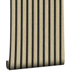 Papier peint autocollant effet bois 3 x 045 m - pvc imperm�able auto - adh�sif (beige)
