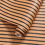 Papier peint autocollant effet bois effet 3d pour chemin�e
