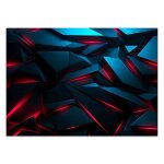 Papier peint intiss� - effet n�on pour gaming room 100x70 cm - moderne d�coration murale - effet 3d - ...