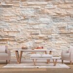 Papier peint intisse pierre optique 350x256 cm decoration murale xxl poster tableaux muraux tapisserie ...