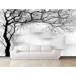 Papier peint panoramique 3d arbre � brindilles noir et blanc papier peint 3d intiss� moderne d�coration ...