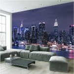 Papier peint panoramique 3d moderne new york scène de nuit photo papier peint ktv bar café restaurant ... Papier peint panoramique 3d moderne new york scène de nuit photo papier peint ktv bar café restaurant ...