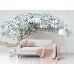 Papier peint panoramique arbre 400 x 280 cm poster geant mural 3d arbre pour salon chambre restaurant ...