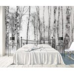 Papier peint panoramique forêt darbres noir et blanc papier peint 3d tapisserie decoration poster murale ... Papier peint panoramique forêt darbres noir et blanc papier peint 3d tapisserie decoration poster murale ...