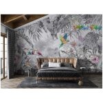 Papier peint panoramique jungle soie 355 x 250 cm poster geant mural personnalis 3d pour salon chambre ...