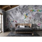 Papier peint panoramique jungle soie 400x255 cm poster geant mural personnalis 3d dcoration murale ...