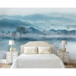 Papier peint panoramique paysage 3d papier peinture tapisserie soie photo murales poster geant dcoration ...