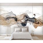 Papier peint panoramique tapisserie murales paysage dencre abstrait géométrique zen soie poster geant ... Papier peint panoramique tapisserie murales paysage dencre abstrait géométrique zen soie poster geant ...