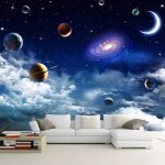 Papier peint panoramique voie lactée planètes ciel Étoilé 300x210cm poster geant mural 3d papier peint ... Papier peint panoramique voie lactée planètes ciel Étoilé 300x210cm poster geant mural 3d papier peint ...