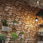 Papier peint trompe loeil aspect briques antiques 9. 5x0. 53m motif en pierre naturel