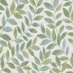 Papier peint vinyle souffl� � feuilles ameroso vert erismann opus 10462 - 07