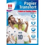 Papier transfert pour t - shirts et textiles clairs micro application ma - 5017 10 feuilles a4