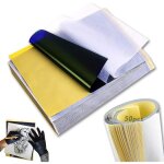 Papier transfert tatouage rayyl - 50 feuilles premium format a4 4 couches 21x29cm pour debutants ou artistes ...