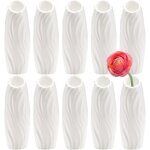 Paquet de 10 vases composites en plastique vases incassables centres de table de d�coration int�rieure ...