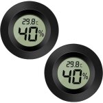 Paquet de 2 hygromtre thermomtre moniteur lcd numrique jauge dhumidit extrieure pour intrieur / ...