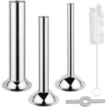 Paquet de 3 tubes de farce  saucisse tubes de farce  hachoir en acier inoxydable de 3 tailles avec ...