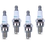 Paquet de 4 bougies noyau en nickel et cuivre de remplacement standard pour ngk cmr6h compatible avec ...