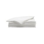 Paquets de 50 serviettes jetables blanches super rsistantes