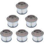 Paquet de 6 filtres mspa de remplacement pour fd2089 pompe cartouche filtrante adapte tous les spas accessoire ...