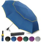 Parapluie automatique avec 10 baleines grand parapluie pliant de golf avec bandes r�fl�chissantes pour ...
