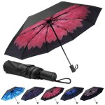Parapluie pliant automatique coupe - ventouverture / fermeture automatique8 sections - port�e - 110 cm ...