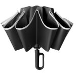 Parapluie pliant invers compact avec poigne mousqueton parapluie automatique resistant vent portables ...