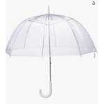 Parapluie transparent - cloche - dme anti - vent - ouverture automatique - poigne confort