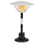 Parasol chauffant ext�rieur gaz 4000w costway - rayon 137m - compatible butane et propane - r�gulateurtuyau ...