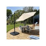 Parasol dport purple leaf 33 m rond avec aluminium rotatif  360manivelle inclinable toile upf 50 ...