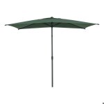 Parasol droit rectangulaire inclinable loompa 3x2m vert olive - hesp�ride