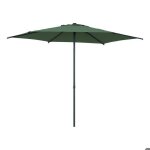 Parasol droit rond inclinable soya 27m vert olive - hesp�ride
