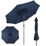 Parasol de jardin déporté inclinable costway - 24 lumières led - dia. 3x25m - structure en métal robuste ... Parasol de jardin déporté inclinable costway - 24 lumières led - dia. 3x25m - structure en métal robuste ...