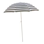 Parasol de jardin master grill&party parapluie diam�tre 180 cm rayures blanches et vertes jkb03