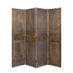 Paravent 4 pans bois marron Paravent 4 pans bois marron